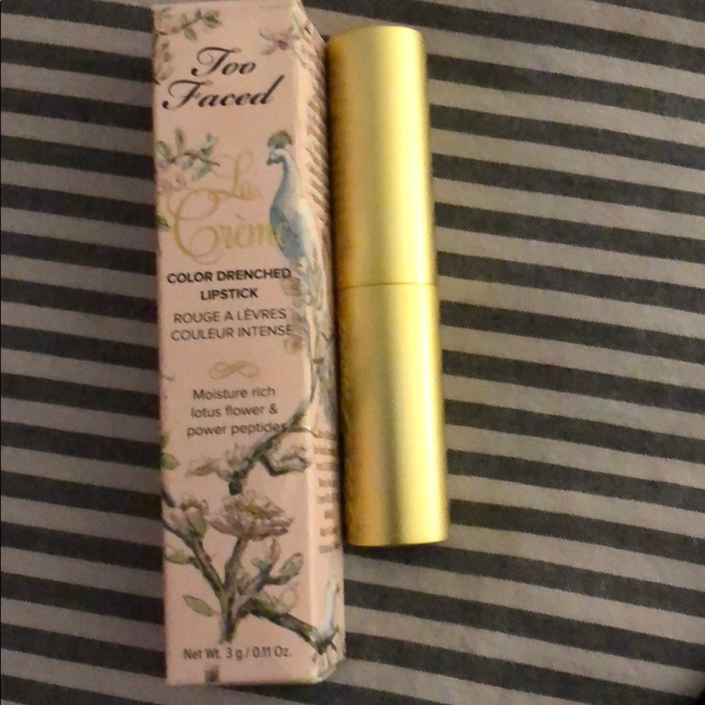 Too Faced Unicorn Tears Lipstick, swiped 1x